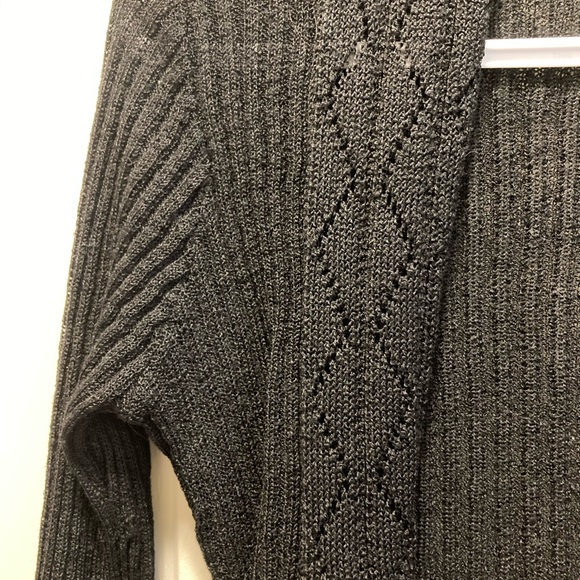 3/20 Lauren Michelle open front cardigan black - Picture 3 of 4